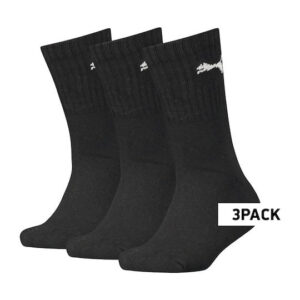 Puma Αθλητικές Παιδικές Κάλτσες Μακριές Μαύρες 3τεμ.