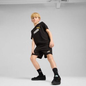 Puma Boy's Essentials 2 Color No1 Logo Shorts Μαύρο