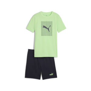PUMA JR ESS LOGO LAB Tee and Shorts Set B
