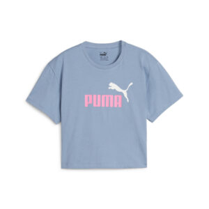 Puma Girls Logo Cropped Tee Παιδικό T-Shirt