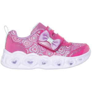 Skechers S Lights-heart Ligh Παιδικά Sneakers Ροζ