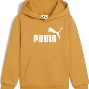 Puma Fleece Παιδικό Φούτερ με Κουκούλα και Τσέπες Κίτρινο